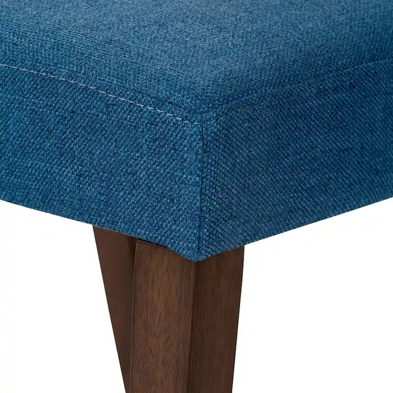 Lot de 2 chaises de salle à manger, noyer et revêtement en lin - Plusieurs coloris