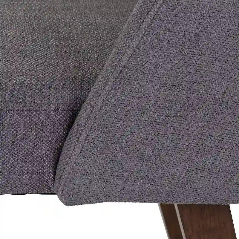 Lot de 2 chaises de salle à manger, noyer et revêtement en lin - Plusieurs coloris