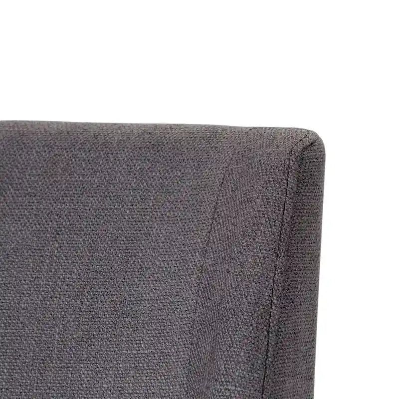 Lot de 2 chaises de salle à manger, noyer et revêtement en lin - Plusieurs coloris