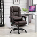 Fauteuil de bureau inclinable, support lombaire mobile réglable en hauteur avec massage vibrant à 6 points