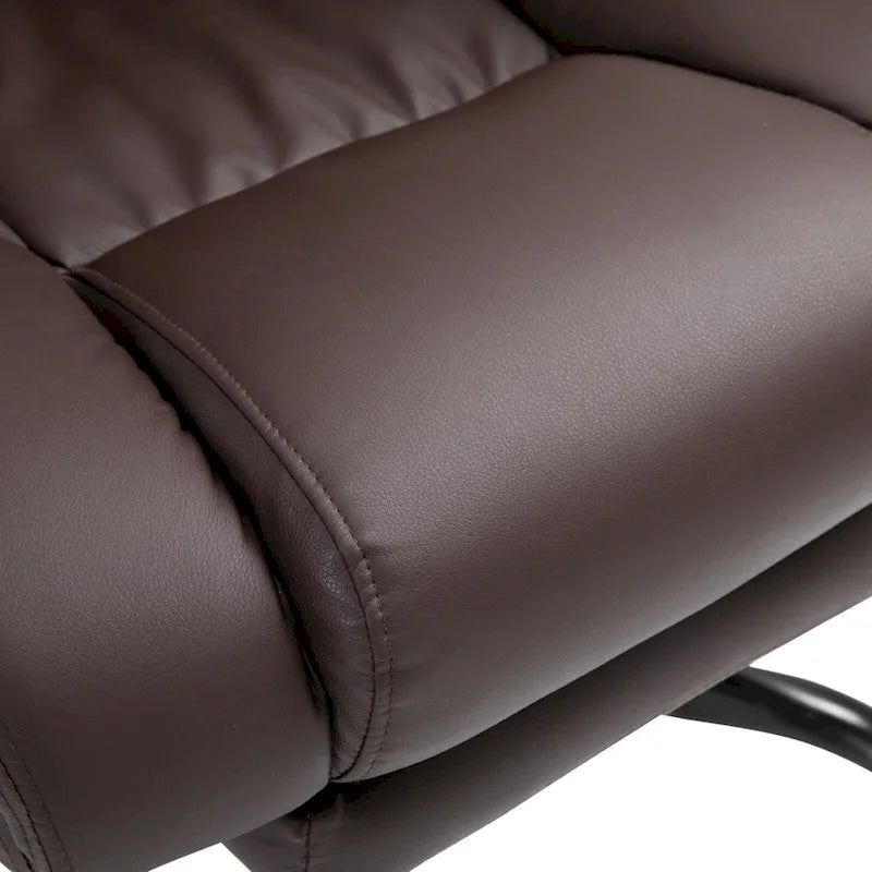 Fauteuil de bureau inclinable, support lombaire mobile réglable en hauteur avec massage vibrant à 6 points