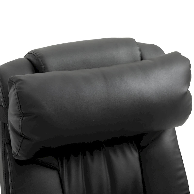 Fauteuil de bureau inclinable, support lombaire mobile réglable en hauteur avec massage vibrant à 6 points