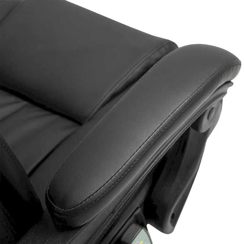 Fauteuil de bureau inclinable, support lombaire mobile réglable en hauteur avec massage vibrant à 6 points