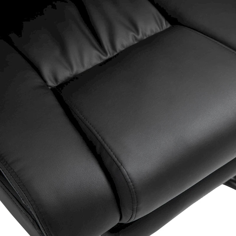Fauteuil de bureau inclinable, support lombaire mobile réglable en hauteur avec massage vibrant à 6 points