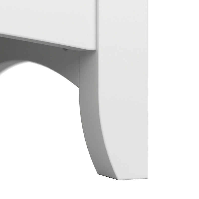 Bureau en L de 60 W avec tiroirs et espaces de rangement