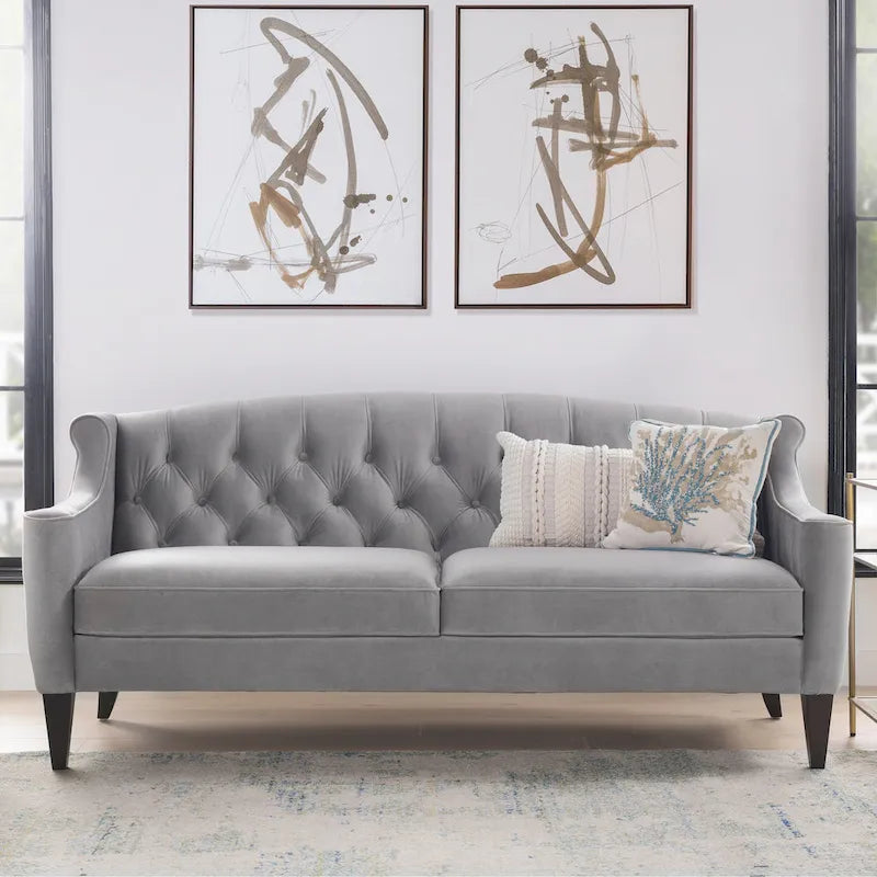Jennifer Taylor Home Upholstered Tufted Sofa