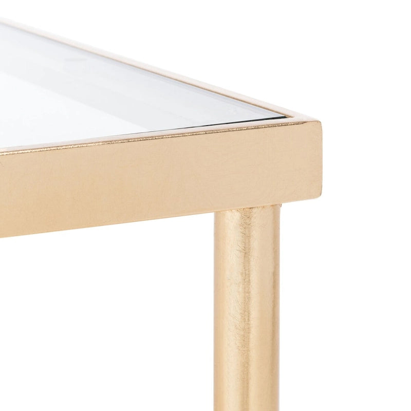 Table Basse Feuille d'Or - 44 L x 24 P x 20,5 H - 44Lx24Px21H