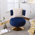 Fauteuil rond pivotant en tissu