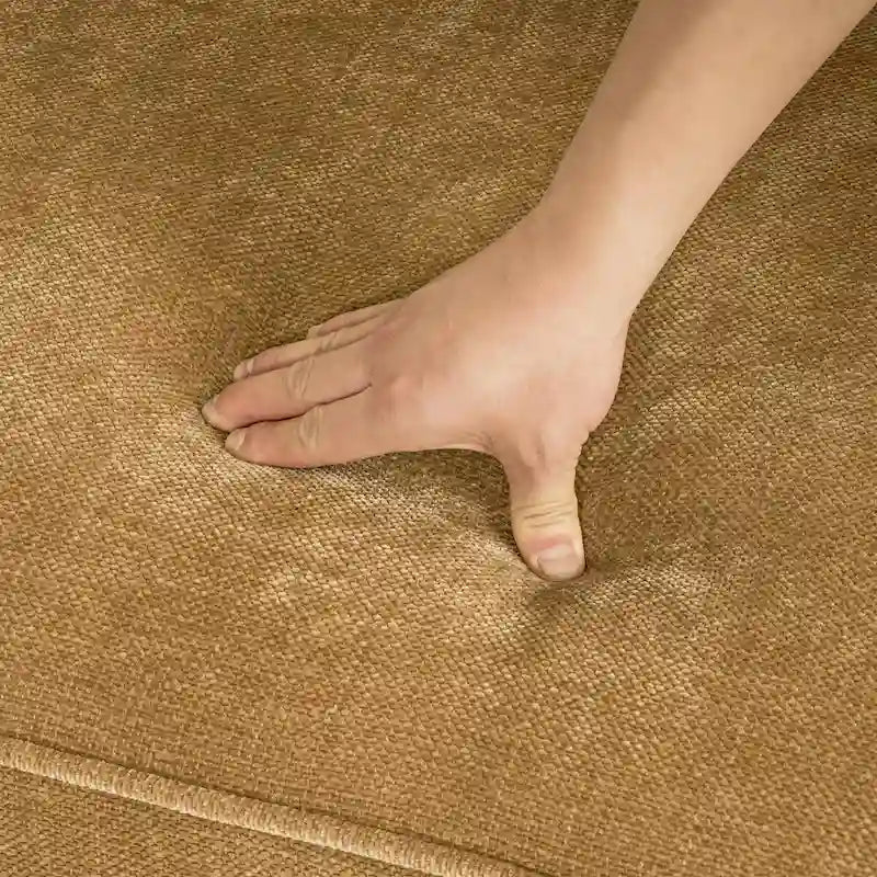 81 Canapé 3 places moderne en velours côtelé, canapé rectangaire rembourré en polyester avec base en bois pour salon