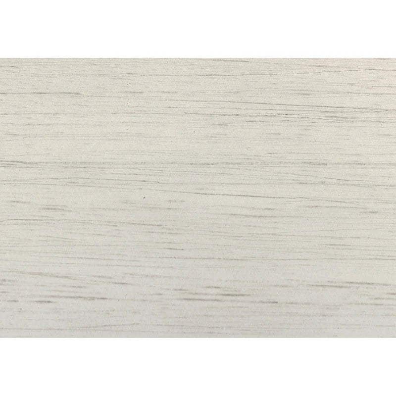 Console 48 po, rectangulaire, 2 tiroirs, blanc, marron, bois massif