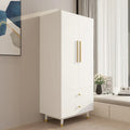 Armoire en bois avec 2 tiroirs et 2 portes