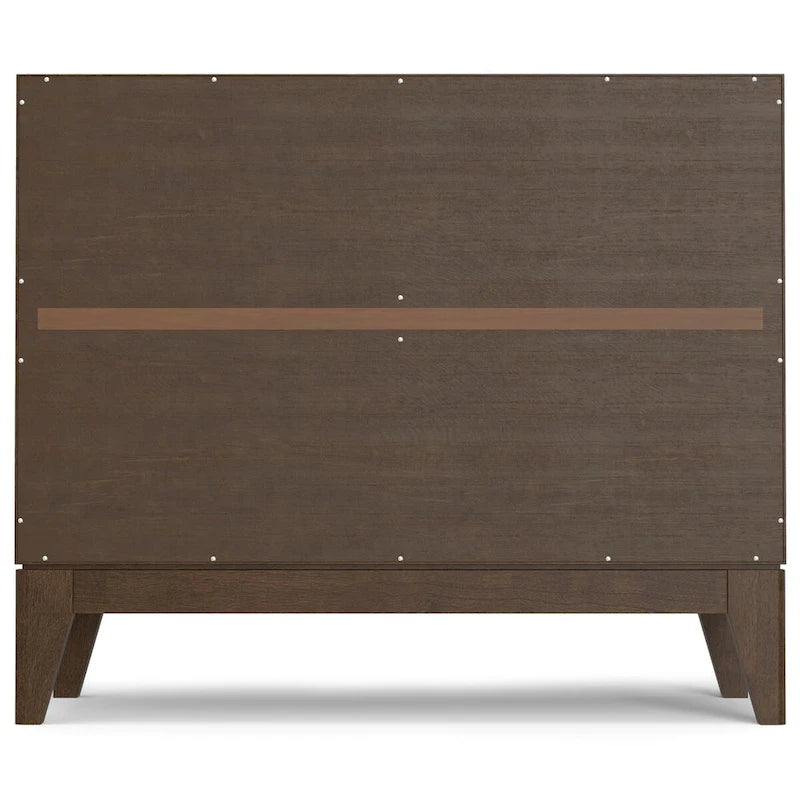 Buffet/Meuble de rangement moderne rectangulaire de 96,5 cm avec 2 portes en noyer brun